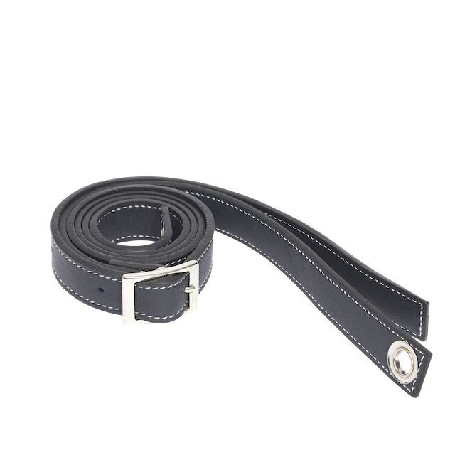 Sangle cuir marine avec oeillets